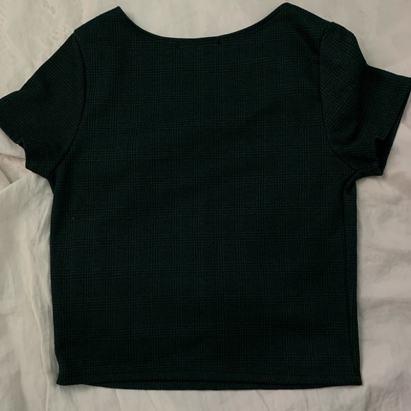 green plaid top - Picture 3 of 3